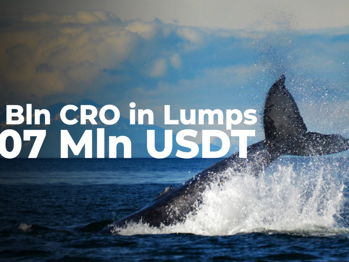Crypto Whales Move 3 Bln CRO, 107 Mln USDT in Lumps